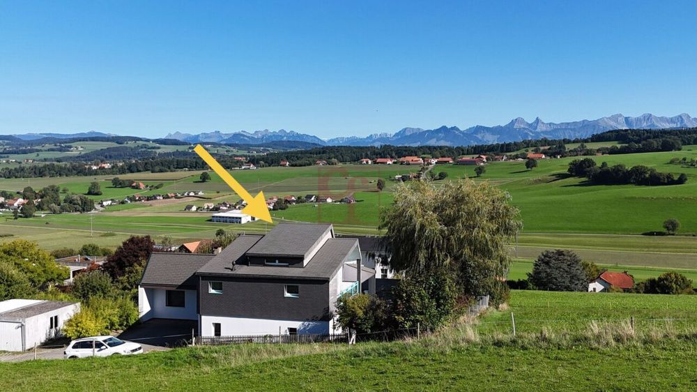 Die Residenz Les Coteaux Verts de Siviriez - Situation par rapport au village
