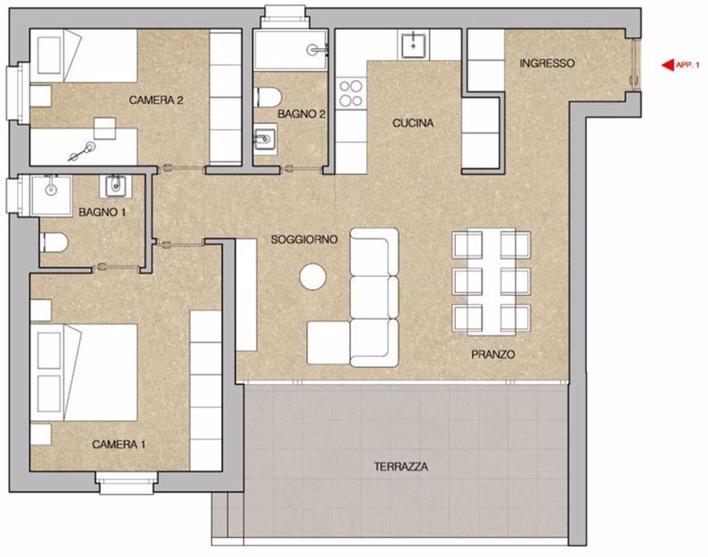 Neue 3.5-Zimmer-Wohnung mit Garten in Giubiasco - Bild 8