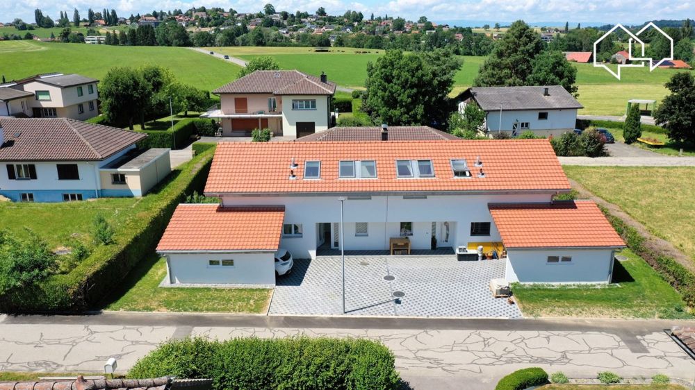 Villa jumelée neuve de 5.5 pièces au Mouret (A) - Vue d'ensemble
