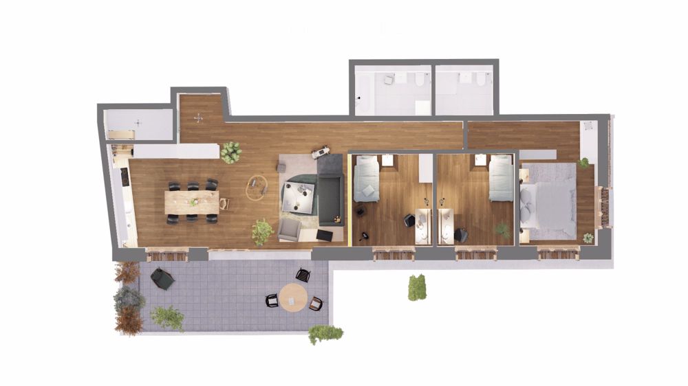 Moderne 4.5-Zimmer-Neubau-Wohnung mit Minergie-Standard in Münchenbuchsee - Bild 3