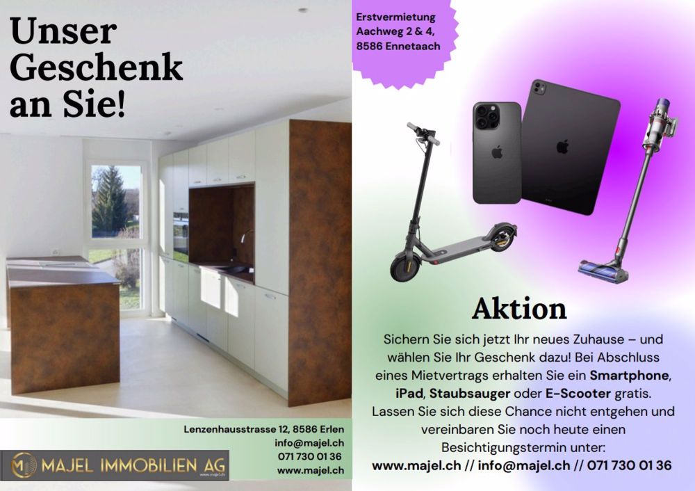 Grosszügige 3.5 Zimmer Neubauwohnung - Bild 1