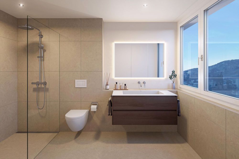 COLLINA - hochwertige 4½-Zimmer-Wohnung mit Terrasse - Badezimmer