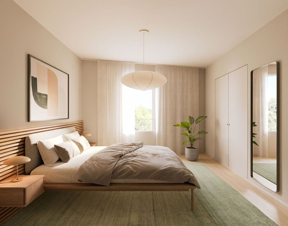 Appartement 5 pièces en attique - Chambre