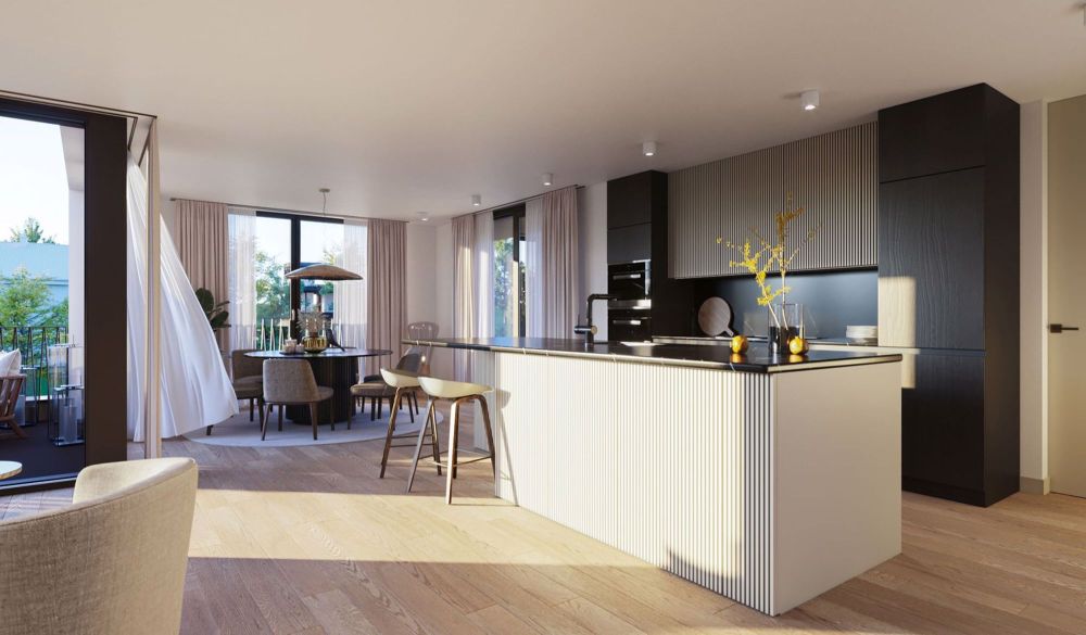 *Rohbau vollendet* Falcon: High-end Eleganz mit Terrasse und Balkonen - Walde Immobilien AG