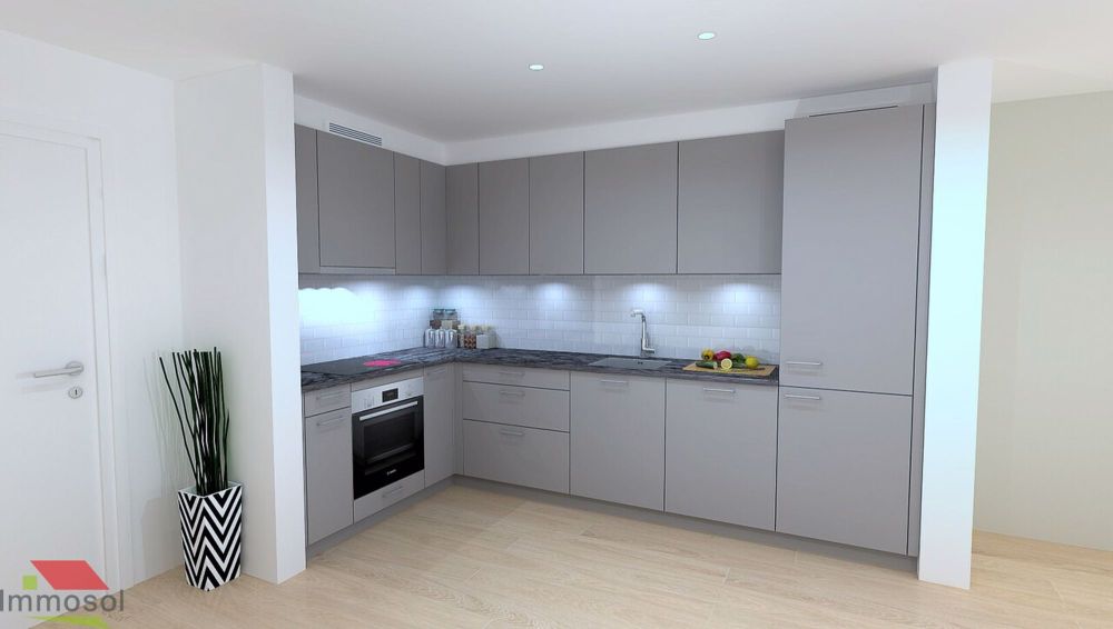 Daillens - Neuwertiges 3.5-Zimmer-Apartment - Balkon - Schöne Aussicht auf den Jura - Immosol | Daillens | Cuisine