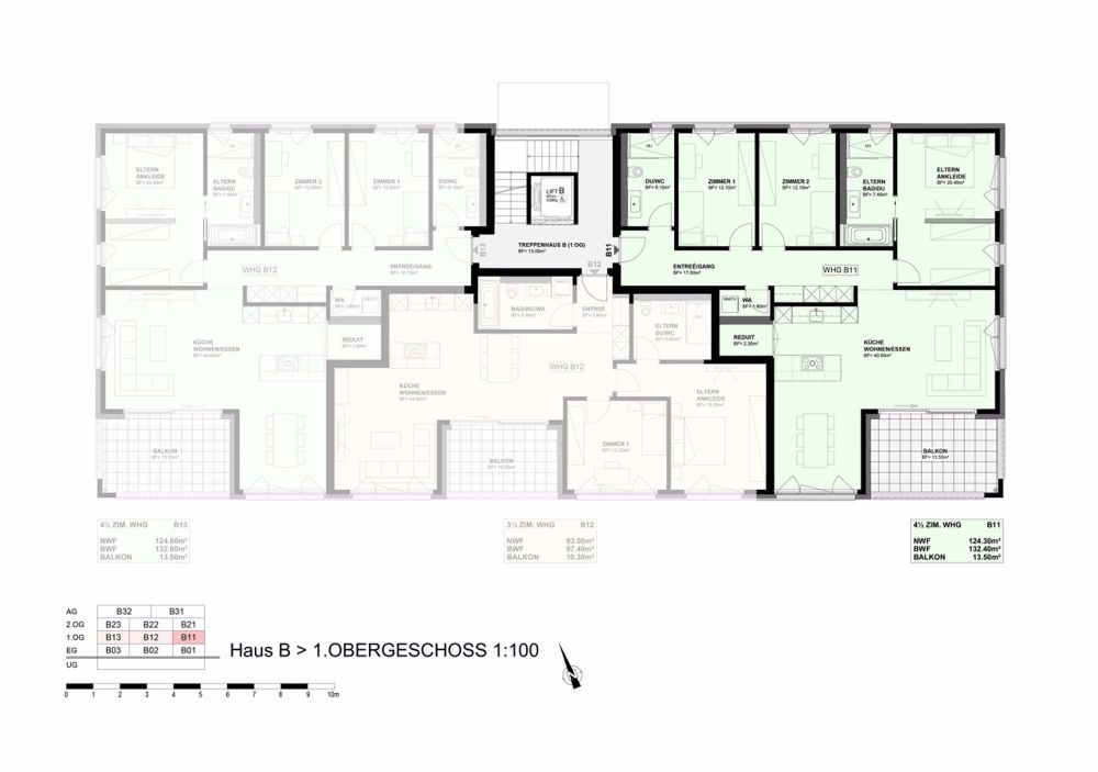 Erstvermietung: Mit Nähe zu Natur, Einkauf und ÖV an bester Lage! - Haus B 1.Obergeschoss Nr. B11