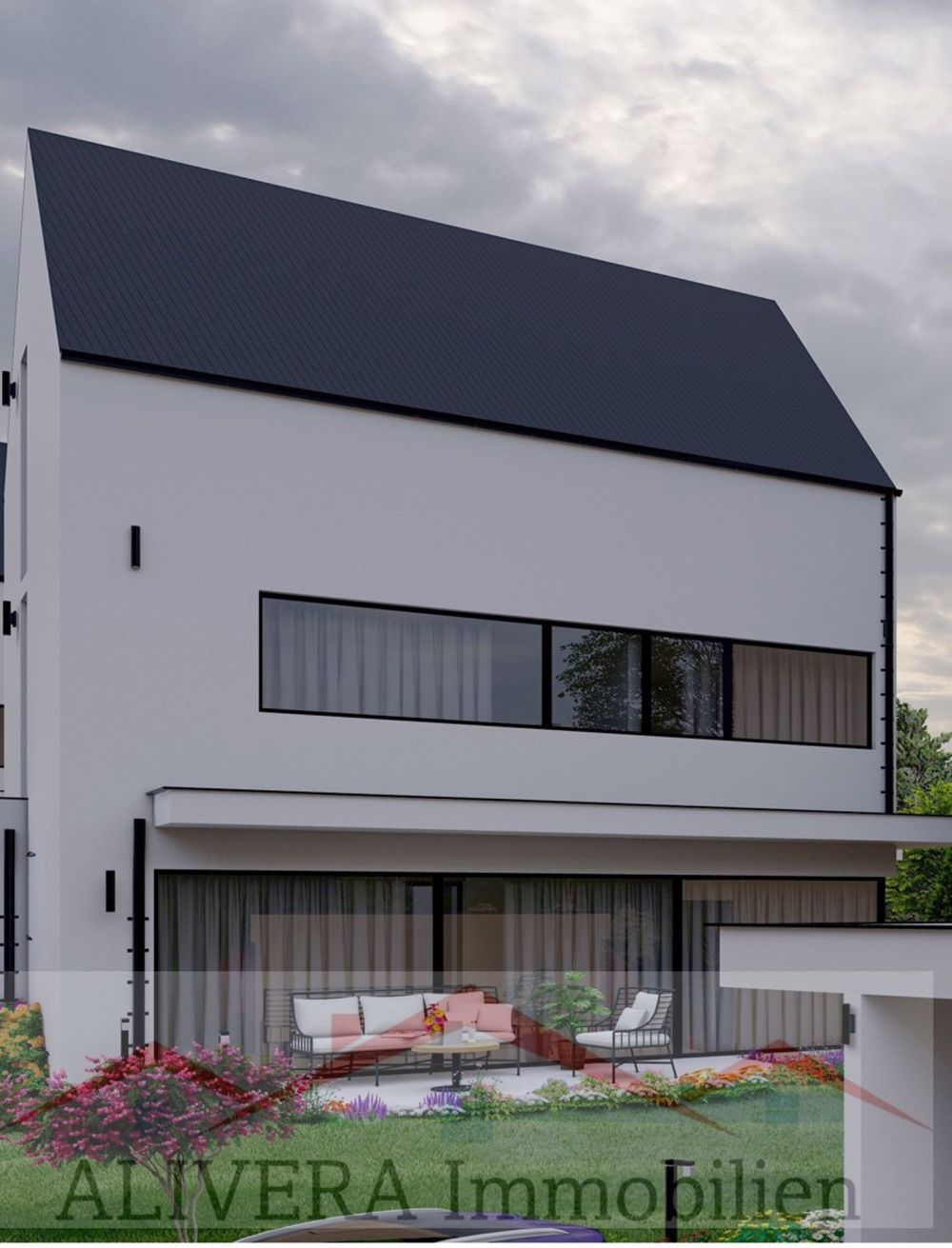 Modernes Neubauprojekt: Doppeleinfamilienhäuser in 4254 Kleinlützel, - seiten Ansicht