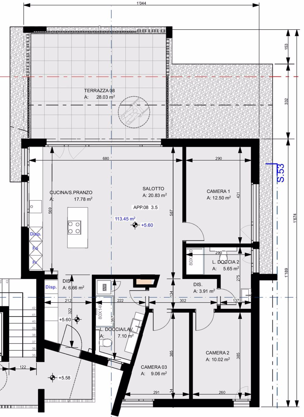 Neue geräumige Wohnung im letzten Stock mit schöner Terrasse - Bild 12