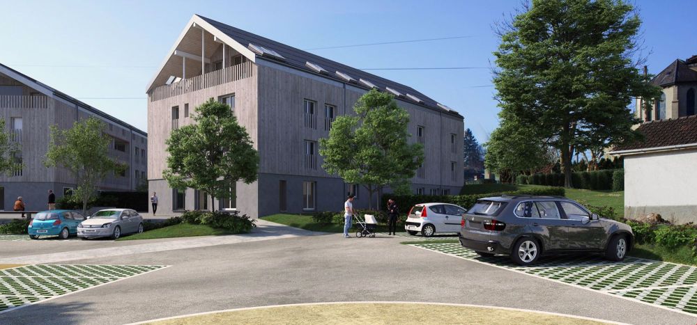 Moderne und ökologische Wohnung in Farvagny-le-Grand - Bild 1