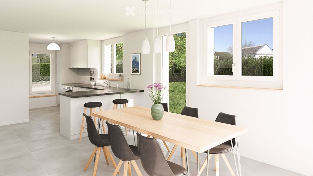 Neues Familienprojekt in Marsens mit 3 Reihenvillen mit 5.5 Zimmern zum Verkauf in Marsens - Bild 3