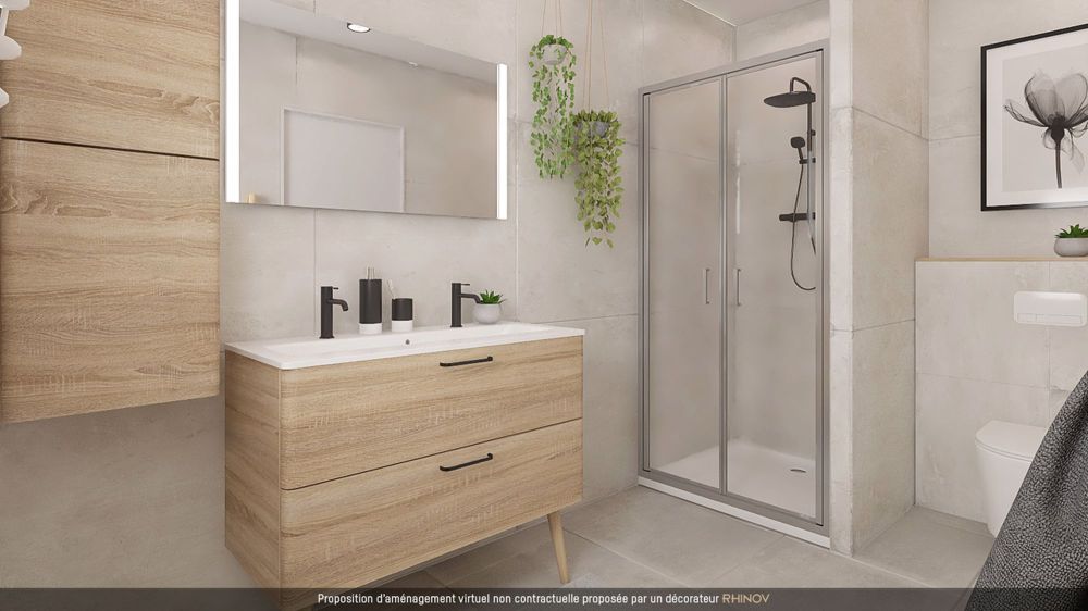 4 neue Villen - ein idyllischer Lebensraum inmitten der Natur! - Salle de douche parentale - proposition d'aménagement