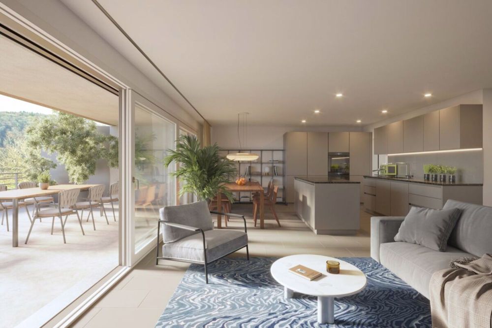 Ihr Traum vom modernen Wohnen - Exklusive 1.5-Zimmer-Terrassenwohnung im Neubauprojekt Schönebueche - Bild 1