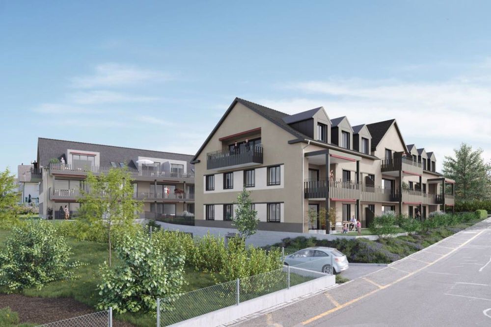 Seeblick - Uttwil neue 3.5-Zimmer Eigentumswohnungen, EG/OG - MFH_Seestasse_Uttwil_Aussen_K01_14