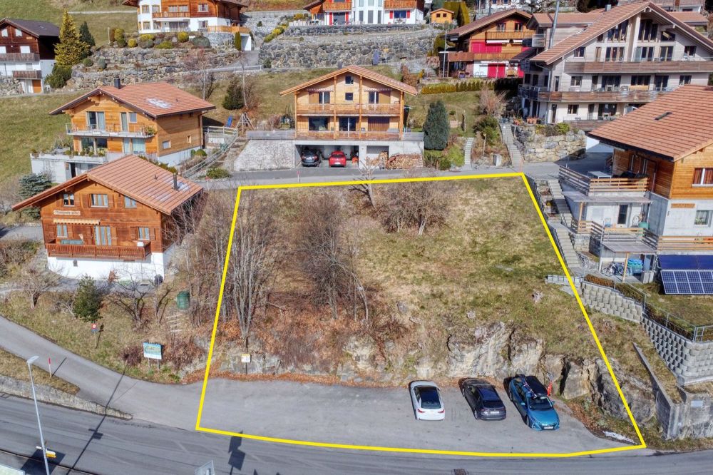 Neubau 6-Zimmer-Einfamilienhaus mit herrlichem Bergblick - Ansicht Parzelle Süd