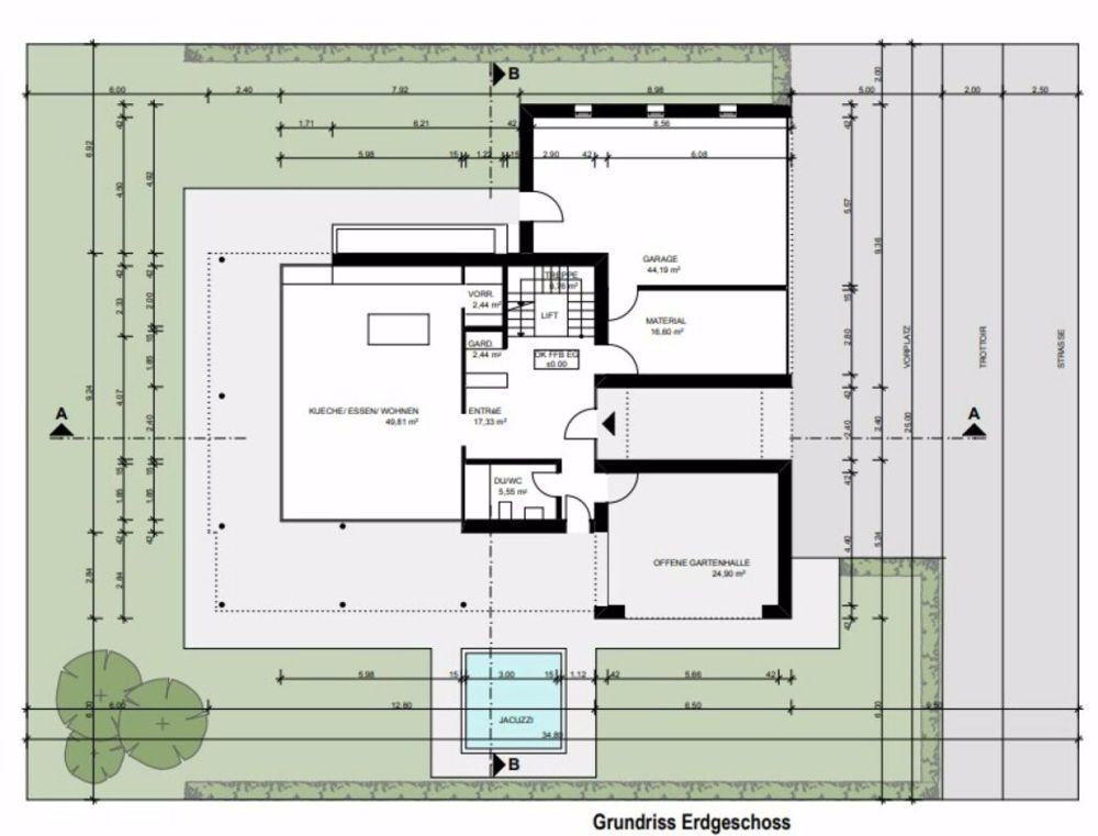 Exklusives Neubau-Einfamilienhaus mit moderner Architektur - Fertigstellung Herbst 2025 - Erdgeschoss
