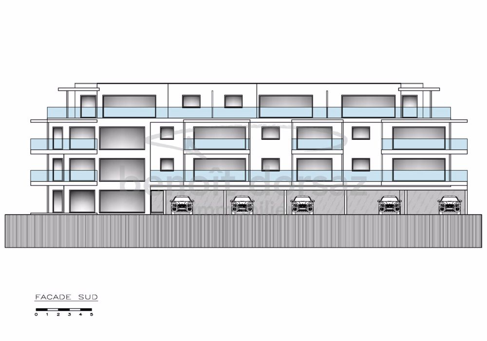 Appartement neuf 4.5 pièces avec pelouse - Façade Sud