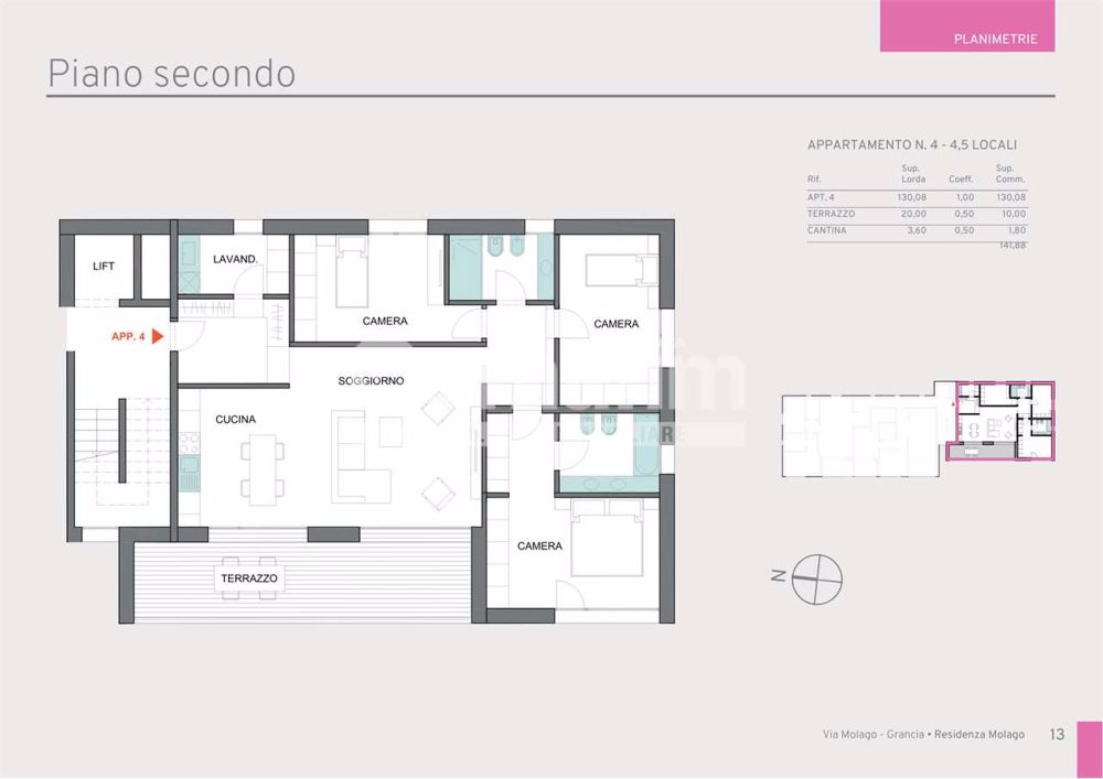Nuovo App. 4.5 - Residenza Molago Grancia - Bild 11
