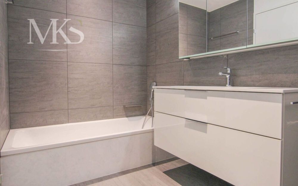 Grosszügige neue Wohnung im ruhigen Brigerbad - Grosszügiges Badezimmer