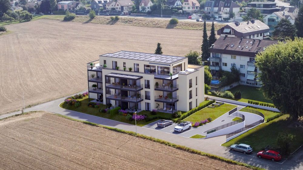 Neubau: exklusive 4.5-Zimmer-Attikawohnung mit 183m2 Terrasse in Oberwil - Bild 1