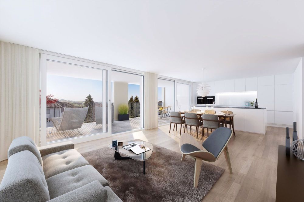 COLLINA - hochwertige 4½-Zimmer-Wohnung mit Terrasse - Wohnbereich