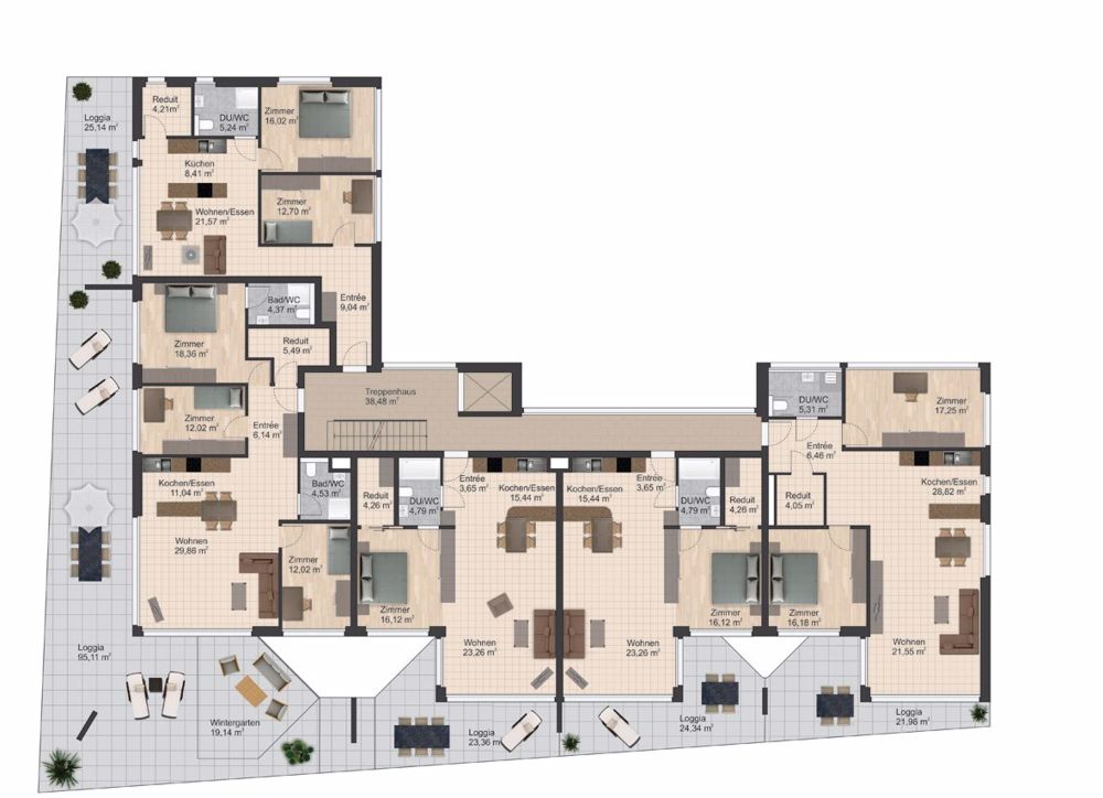 Sensationelle Wohnungen in Oftringen 3.5 Zimmer Wohnung 77.2 bis 99.6 M2 Ab Fr. 602000.00 - Bild 3