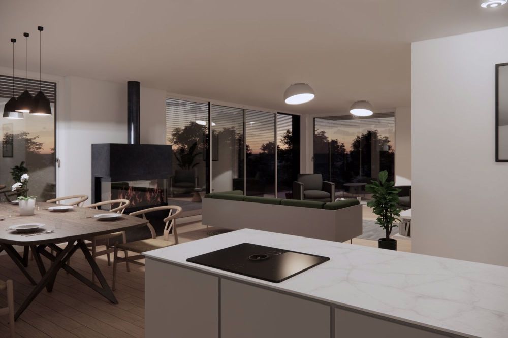Neue barrierefreie Attika-Wohnung an top Lage - Wohnbereich