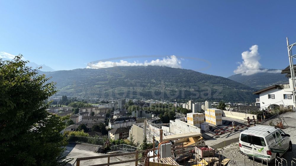 Neue 4,5-Zimmer-Wohnung mit Garten von 409 m2 / Gravelone - Vue depuis la terrasse
