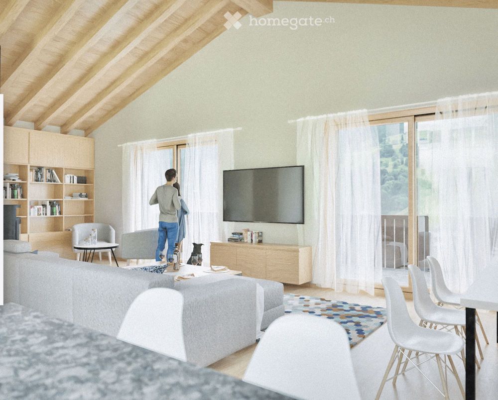 Moderne 2.5-Zimmer-Dachwohnung in Saas im Prättigau - Bild 2