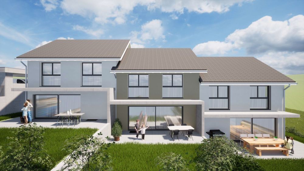 NEUBAU VIER DOPPELEINFAMILIENHÄUSER UND SECHS REIHENEINFAMILIENHÄUSER, NIEDERDORF - Bild 3