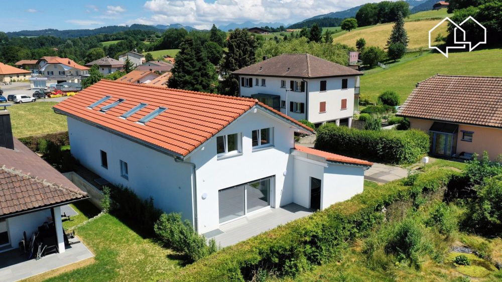 Neue Doppelhaushälfte mit 5.5 Zimmern in Mouret (A) - Vue aérienne