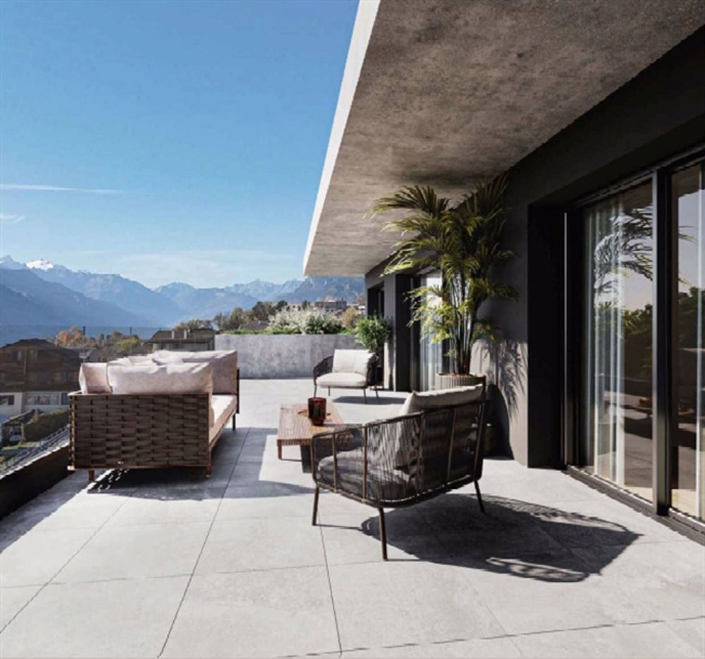 Neues 4,5-Zimmer-Penthouse im Grundriss mit Terrasse - Les Terrasses à Willy - Bild 1