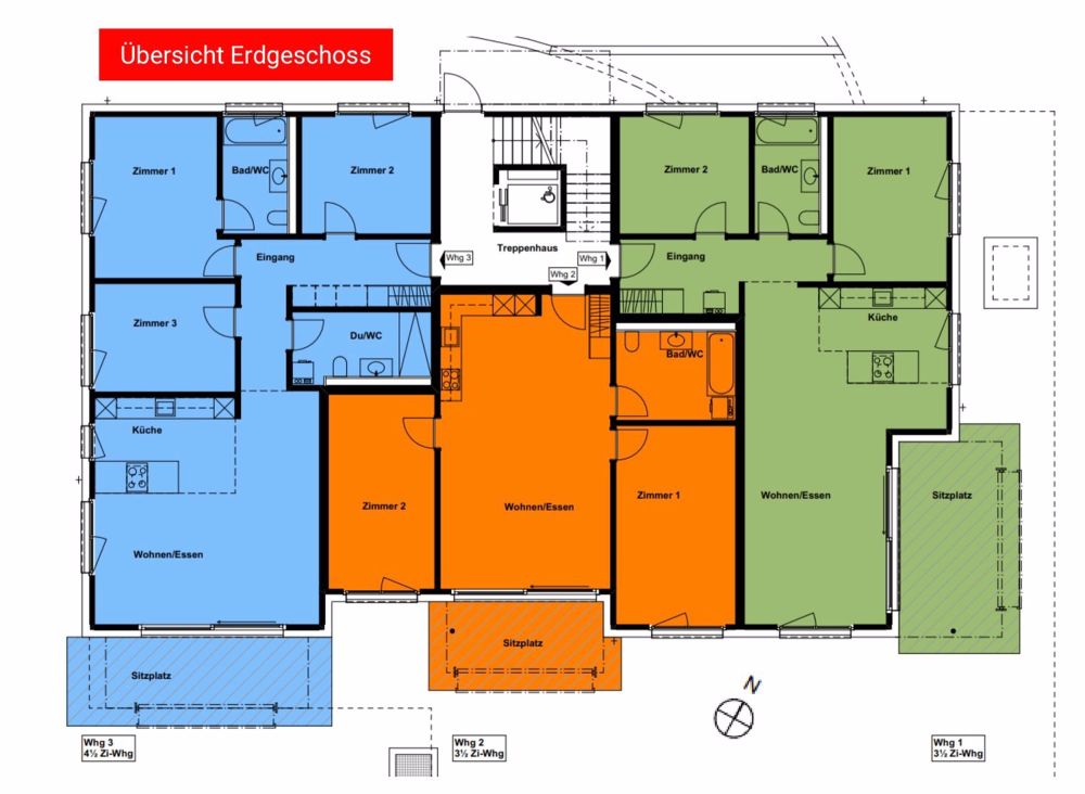 Renditeobjekt - Neubau Mehrfamilienhaus mit 8 Eigentumswohnungen mit Autoeinstellhalle. - Bild 6