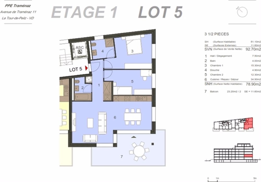 Los 5 _ Neue 3,5-Zimmer-Wohnung zum Verkauf in La Tour-de-Peilz mit Terrasse. - Bild 4