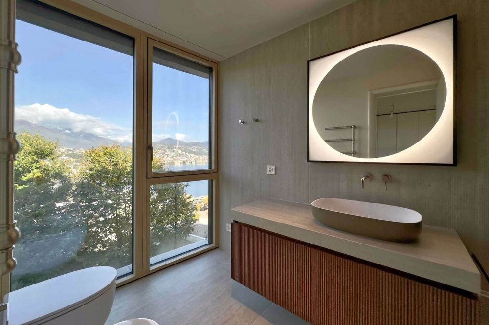 Moderne Neubauwohnung mit Terrasse und atemberaubendem Blick auf den See zum Verkauf in Lugano-Paradiso - Bild 7