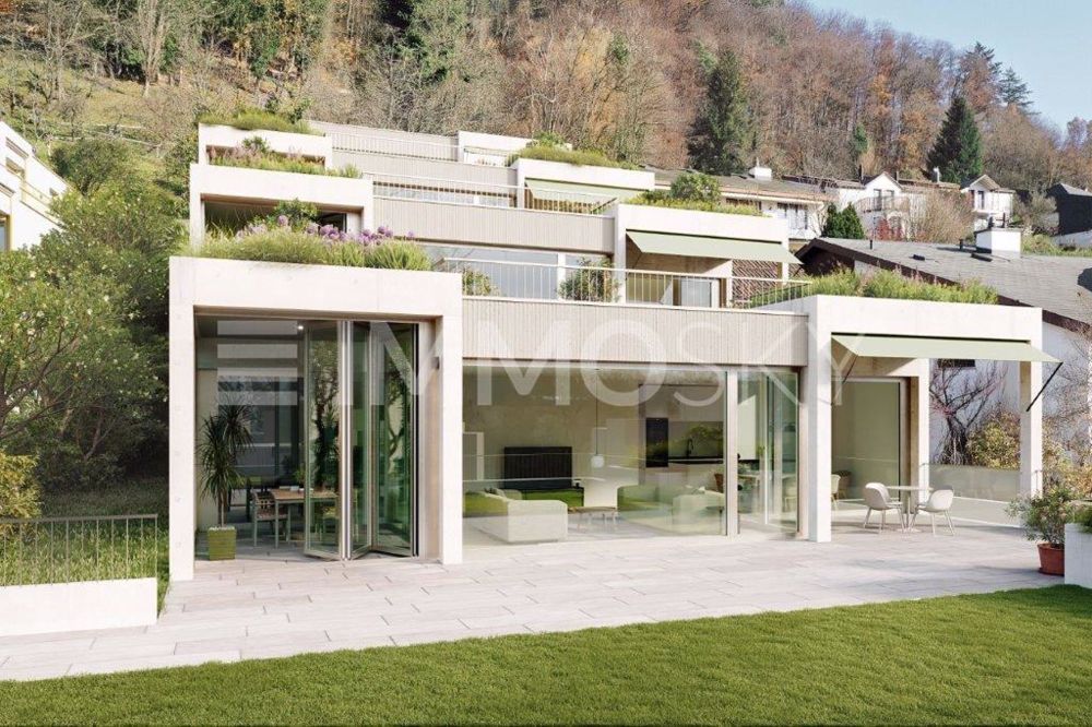 Wohnung | 5430, Wettingen - Moderne Architektur, grosszügige Terrassen, Wintergärten, seitliche Gärten und gedeckte Sitzplätze