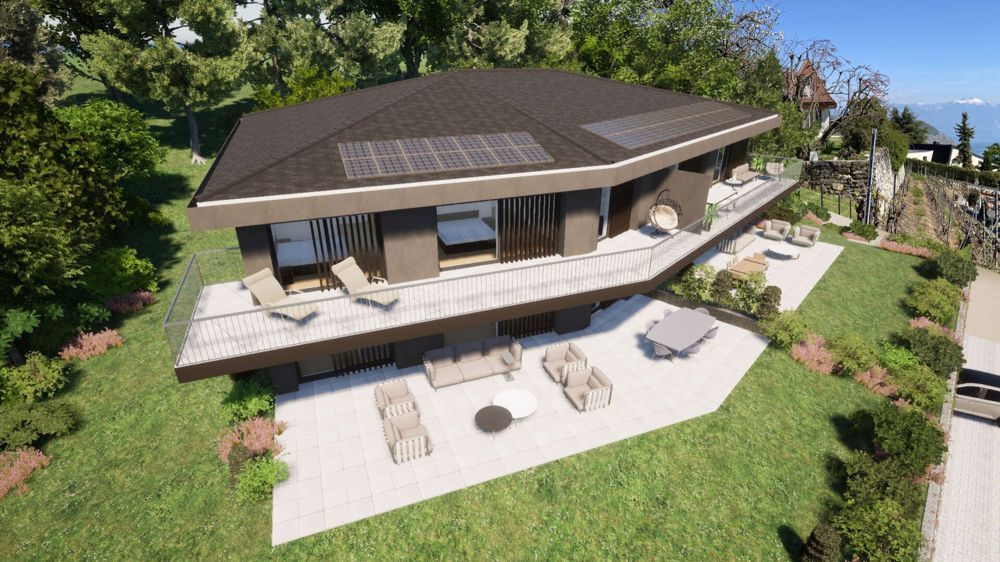 Duplex de 5,5 pièces en construction avec jardin et vue sur le Léman - Bild 3