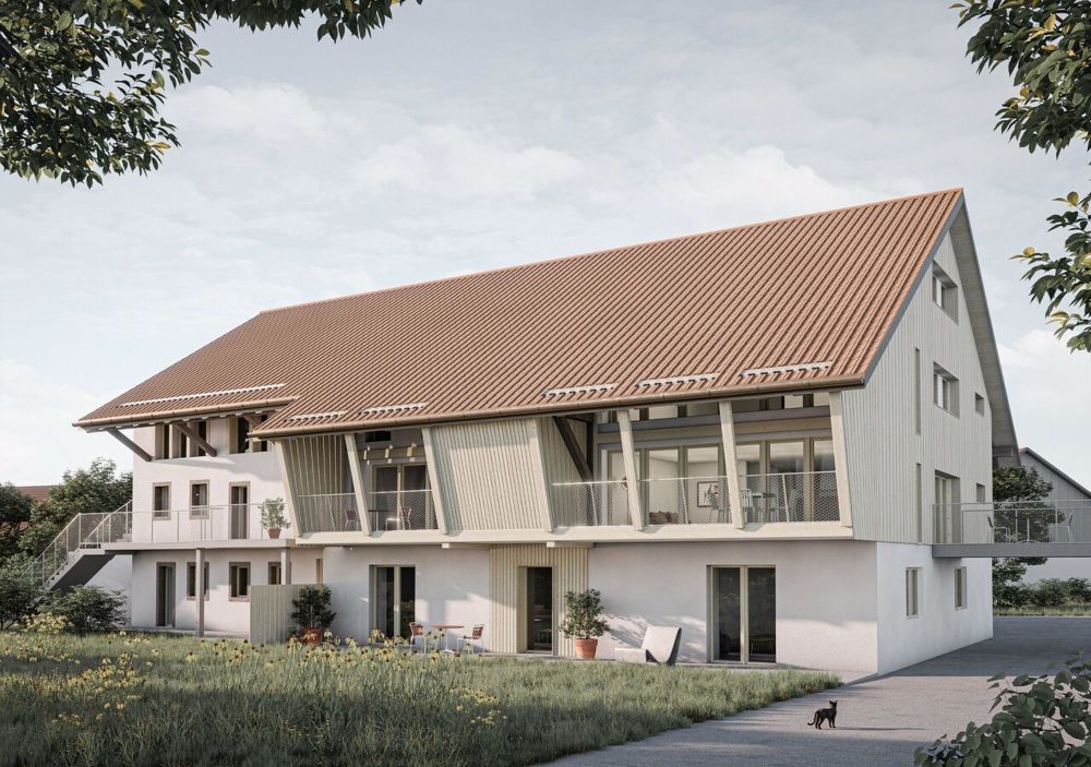 Neue 4,5-Zimmer-Duplexwohnung in renoviertem Bauernhof - Bild 2