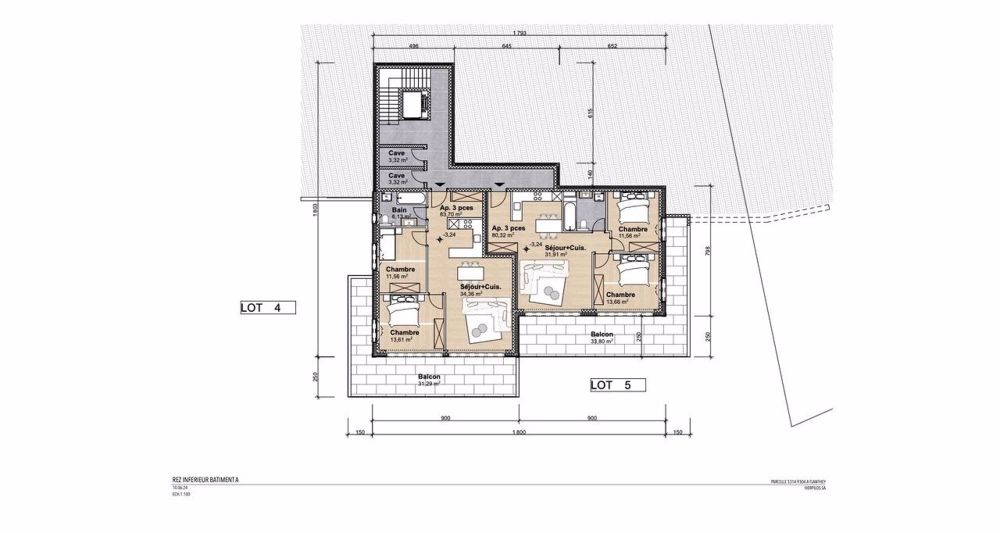 Schönes 3.5-Zimmer-Apartment in Flanthey (Gemeinde Lens) A5 - Promotion auf Plan - Appartement, 3.5 pièces, 97.22 m2