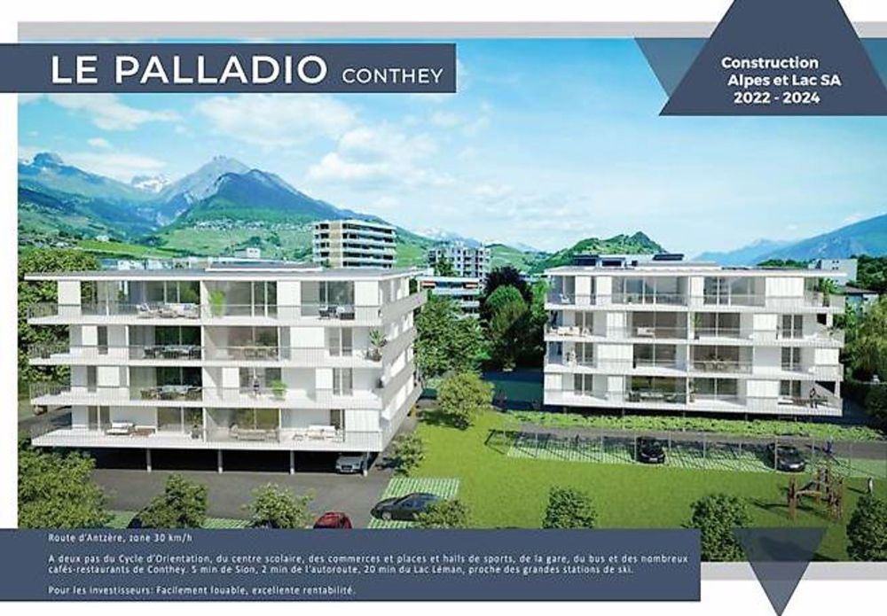 Appartements neufs de 1.5 à 3.5 pièces au coeur de Conthey - Bild 1