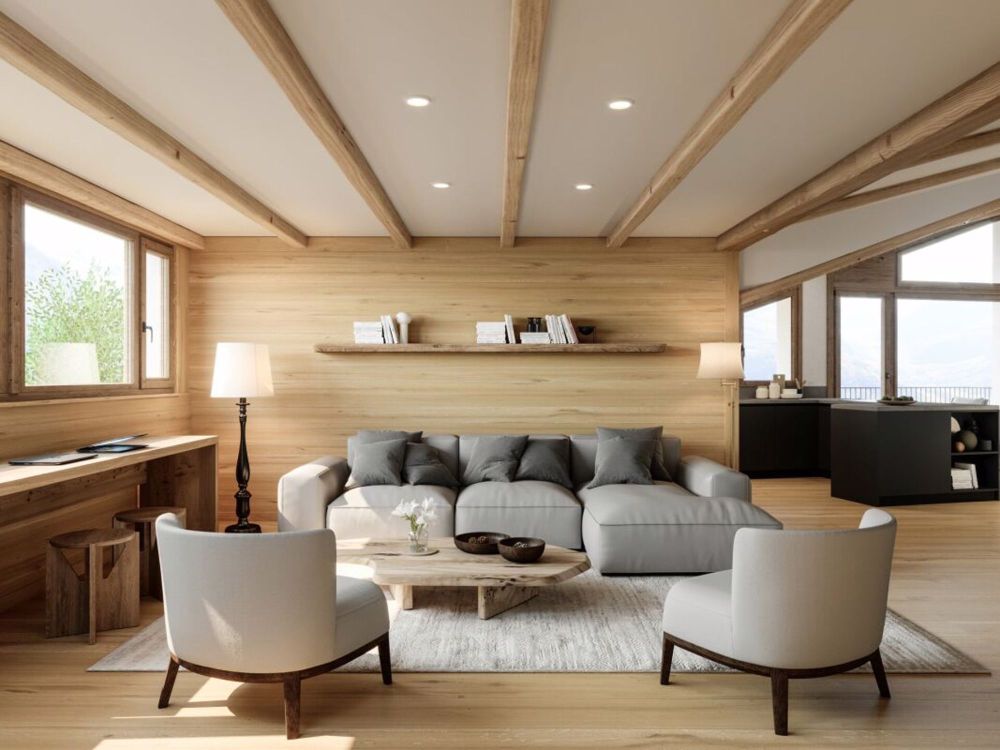 3 1/2 Zi-Dachwohnung 91 m2 - im Dorf - Nähe Skilift - Bild 3