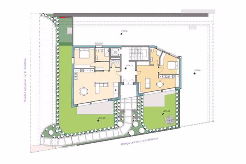 Lugano: 2.5-Zimmer-Wohnung - Planimetria