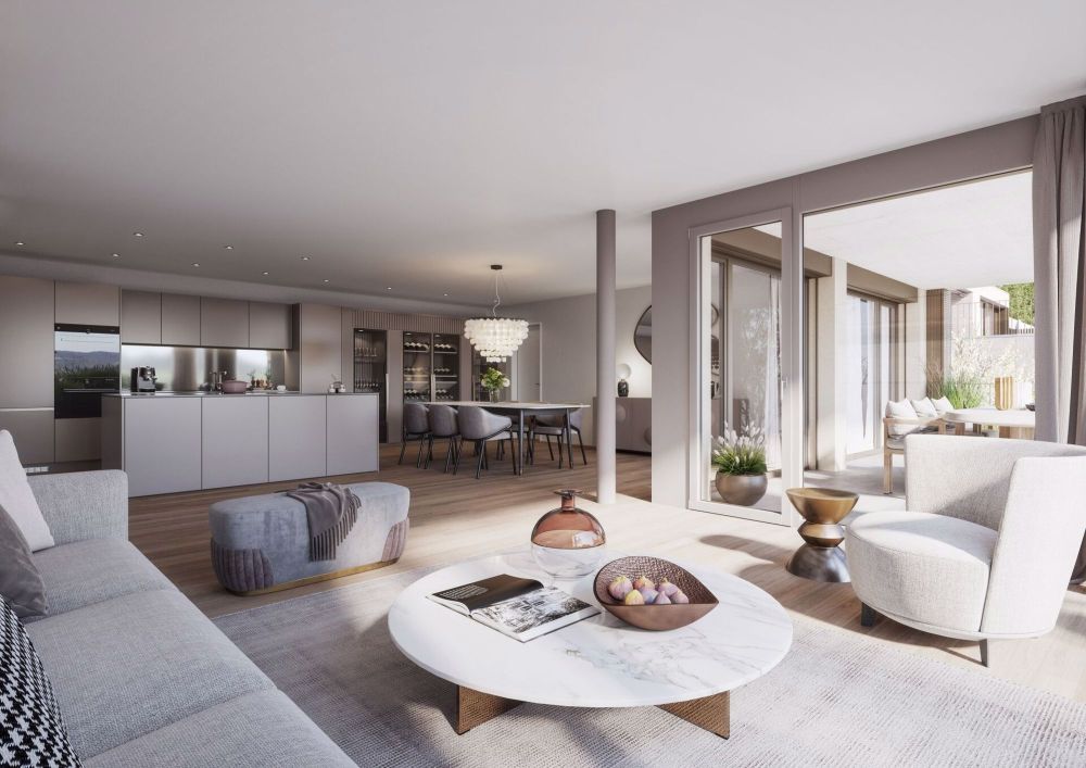 Zweistöckiges Terrassenhaus im Neubauprojekt Dorfblick - Bild 4