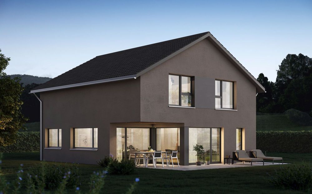 Modernes 5.5-Zimmer-Einfamilienhaus am Rande der Bauzone von Windlach - Bild 1