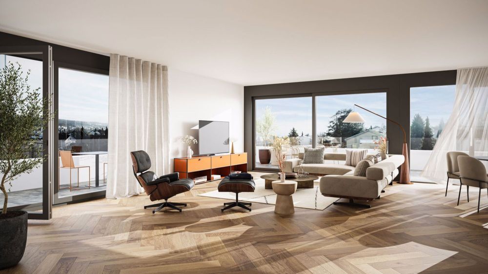 Wohnen über den Dächern von Oberwil - Attikawohnung W5 - Bild 1