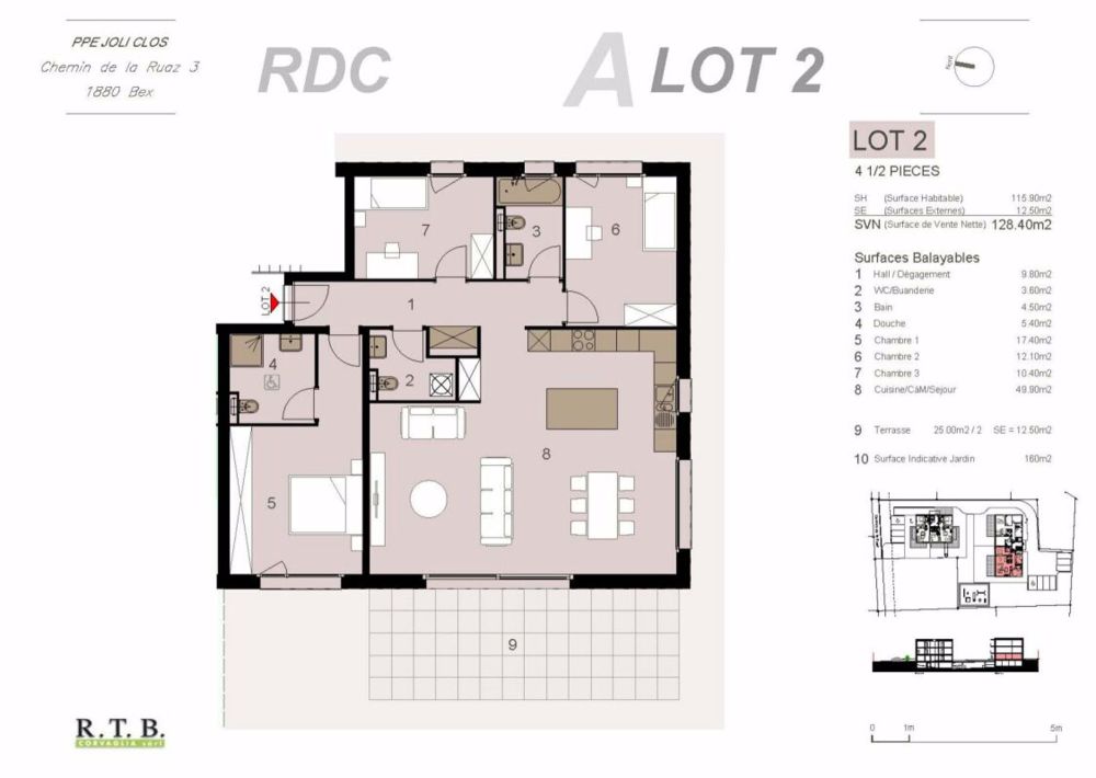 PPE Joli-Clos Grundstück 125-2 - Bild 8