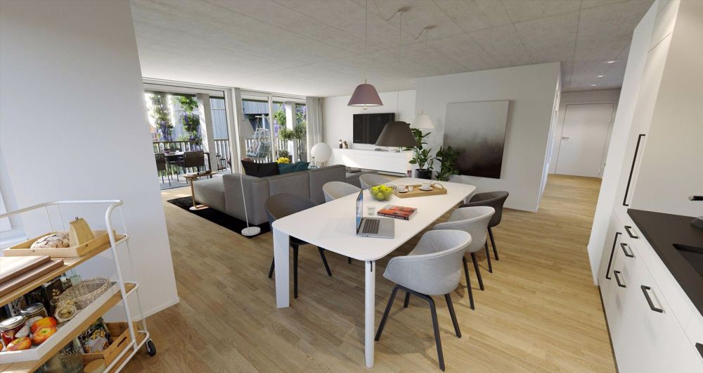 Modernes wohnen am Bucheggplatz! - Wohnzimmer