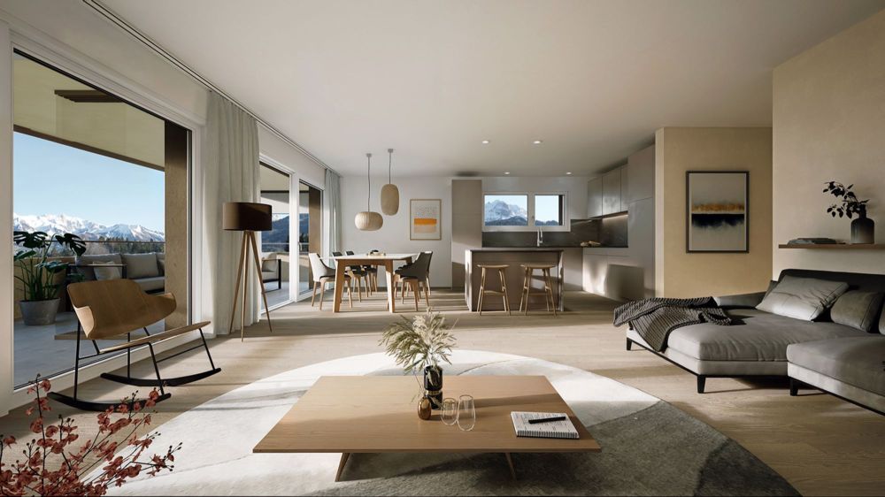 Appartement de 4,5 pièces au rez-de-chaussée - Bild 1