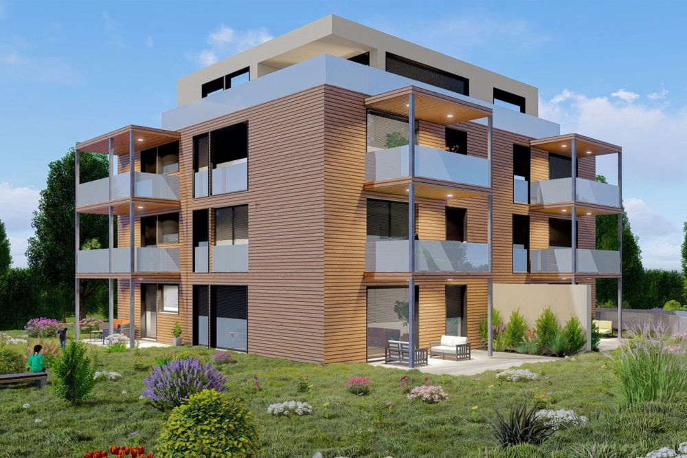 Neue barrierefreie Gartenwohnung mit zwei Sitzplätzen - Titelseite