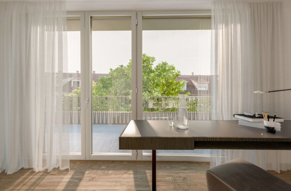 Sonnige Attika in Riehen - Weitsicht & grosszügige Terrassen - Büro