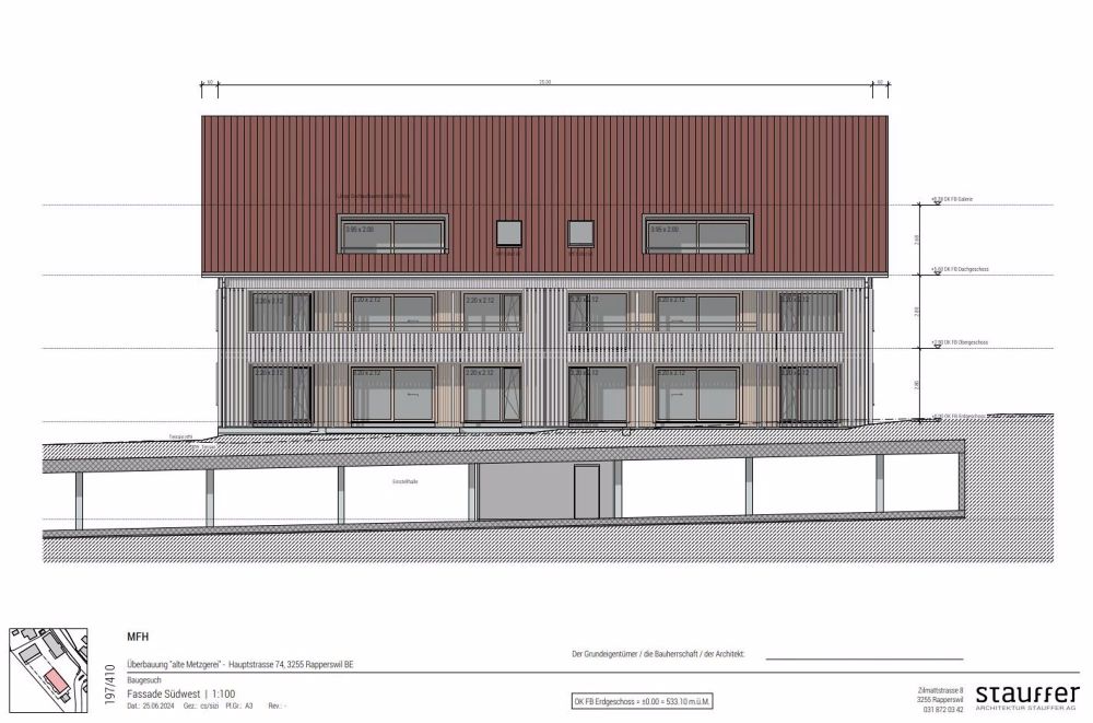 Dachwohnung 5,5-Zimmer mit Galerie - Überbauung "Alte Metzgerei", 3255 Rapperswil - Bild 1